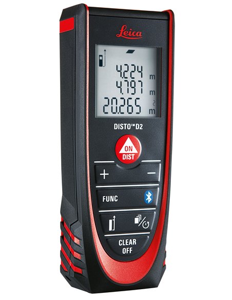 Leica Geosystems-837031-Medidor láser Disto D2 New (Alcance 100 m Precisión ± 1.5 mm)