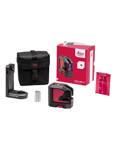 Leica Geosystems-848435-Nivel láser de líneas Lino L2s con pilas