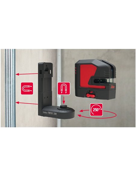 Leica Geosystems-864420-Nivel láser de líneas verdes Lino L2G con pilas y/ o batería recargable