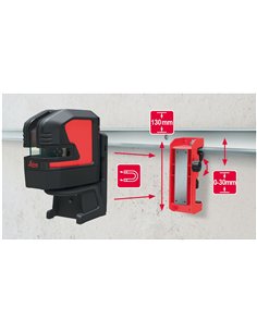 Leica Geosystems-866131-Soporte de pared y techo UAL 130 para niveles láser Lino 2