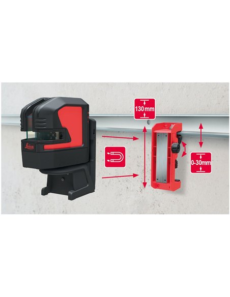 Leica Geosystems-866131-Soporte de pared y techo UAL 130 para niveles láser Lino