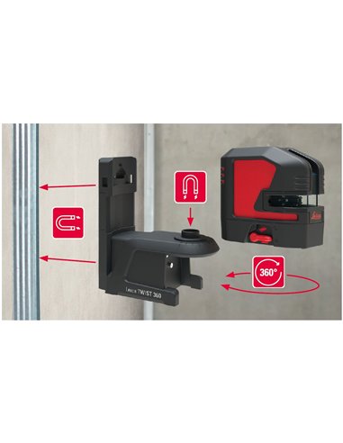 Leica Geosystems-866130-Soporte magnético con giro TWIST 360