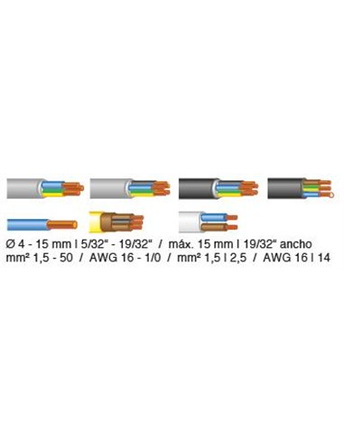 Jokari-J30900-Pelacables Allrounder (Ø 4-15 mm)