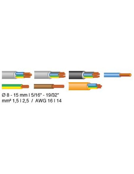 Jokari-J30400-Pelacables Uni-Plus (Ø 8-15 mm)