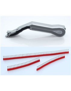 Jokari-J60115-10 tiras de 50 manguitos negros de 1,5 mm² x 8 mm para QUADRO Plus