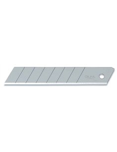 Olfa-LB-30B-Pack de 30 cuchillas troceables plateadas de 18 mm en caja de plástico con clip