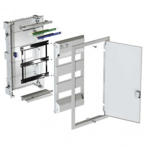 Painel elétrico metálico embutido 28 módulos Metalbox Solera MP28 2