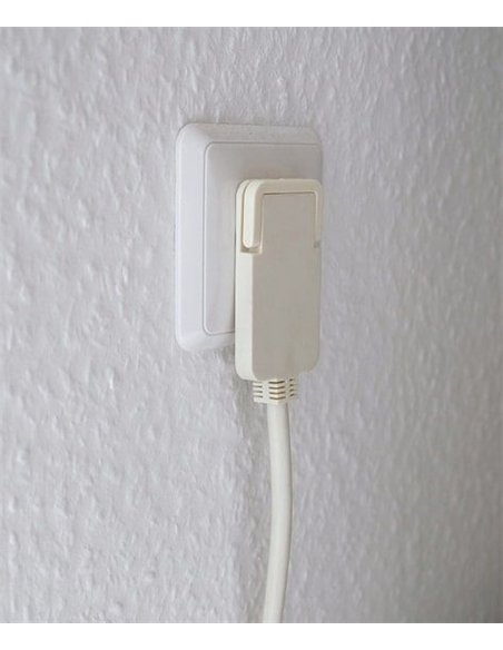 Brennenstuhl-1168980220-Alargador eléctrico IP20 H05VV-F3G1,5 de 2 m (Blanco) con clavija plana