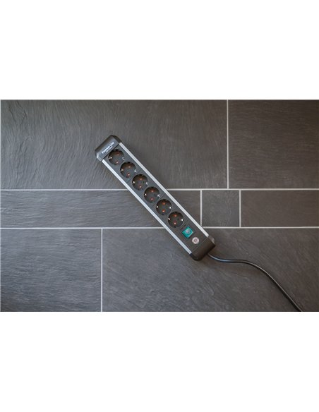 Brennenstuhl-1391030600-Base múltiple Premium-Alu-Line (6 tomas)
