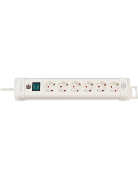 Brennenstuhl-1952260100-Base múltiple Premium-Line blanca con varias posibilidad de instalación y fijación (6 tomas)