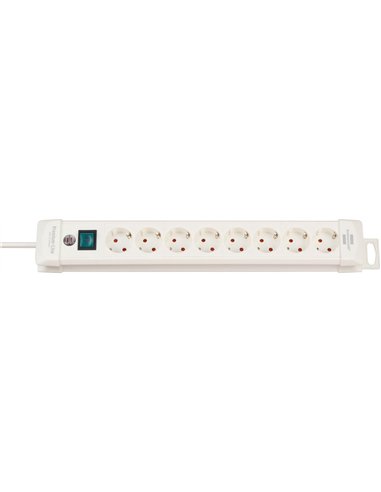 Brennenstuhl-1952260100-Base múltiple Premium-Line blanca con varias posibilidad de instalación y fijación (6 tomas)
