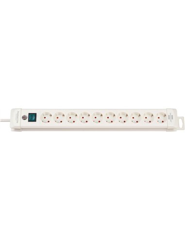 Brennenstuhl-1952260100-Base múltiple Premium-Line blanca con varias posibilidad de instalación y fijación (6 tomas)