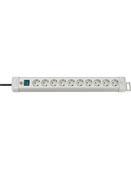 Brennenstuhl-1955540100-Base múltiple Premium-Line gris claro con varias posibilidad de instalación y fijación (4 tomas)