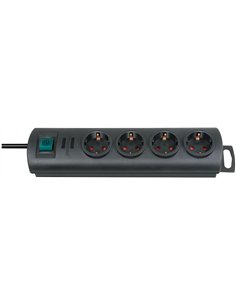 Brennenstuhl-1153300120-Base múltiple Primera-Line negra (10 tomas)