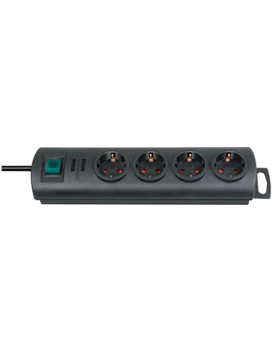 Brennenstuhl-1153300120-Base múltiple Primera-Line negra (10 tomas)