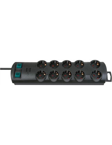 Brennenstuhl-1153300120-Base múltiple Primera-Line negra (10 tomas)