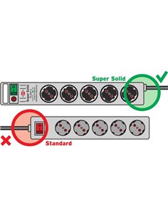 Brennenstuhl-1153340118-Base múltiple Super-Solid-Line color plata con la salida del cable en lado opuesto al interruptor (8 tom 2