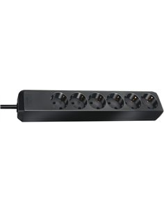 Brennenstuhl-1159400015-Base múltiple Eco-Line negra (6 tomas y 1.5 m)