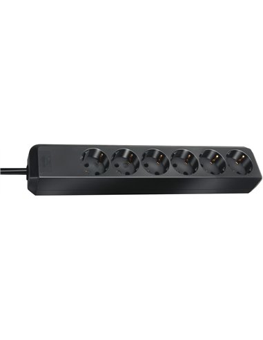 Brennenstuhl-1159400015-Base múltiple Eco-Line negra (6 tomas y 1.5 m)