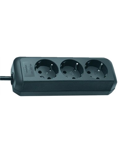 Brennenstuhl-1159400015-Base múltiple Eco-Line negra (6 tomas y 1.5 m)