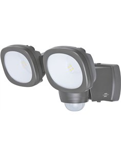 Brennenstuhl-1178900200-Foco LED de pared doble a batería LUFOS 420 con detector de movimiento (240 x 2 lm)