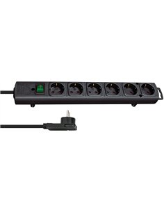 Brennenstuhl-1153100100-Base múltiple Comfort-Line Plus negra con clavija plana (4 tomas) 2
