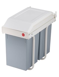 Hailo-3659-001-Cubo de reciclaje integrable Multi-Box duo L de 2x14 litros