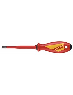 Witte-53904-Destornillador aislado de boca plana con varilla reducida MAXX VDE Slim (4,0x100 mm)