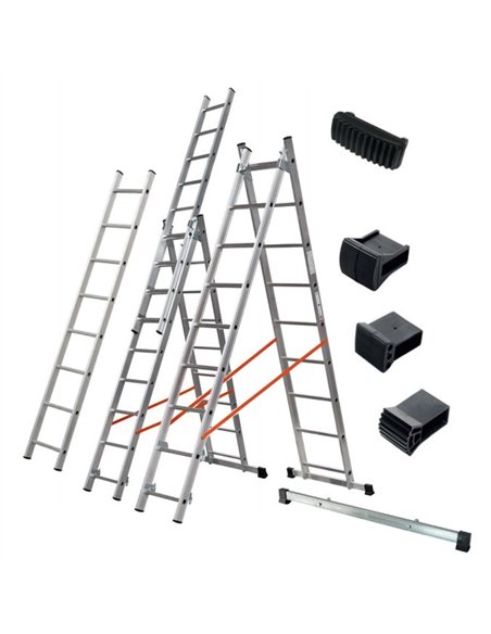 Gierre-D5501-Juego de 2 tacos para perfiles de 60 mm de escaleras Modula y Singola