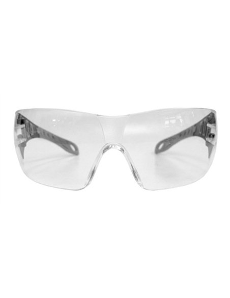 Eagle-EVOTGR-Gafas de seguridad transparentes con patillas grises EVO