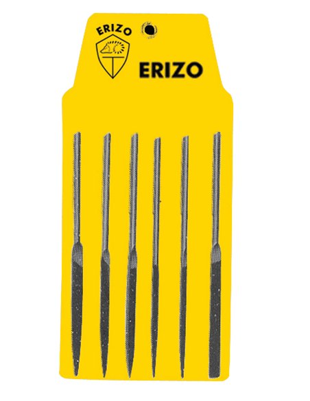 Erizo-LAE6E-Estuche de 6 limas de aguja entrefina