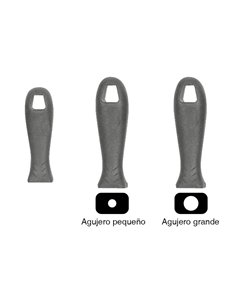 Erizo-MLNAP-Mango de lima de plástico negro pequeño con agujero de 4,5 mm