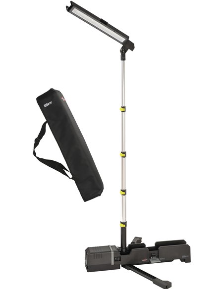 Brennenstuhl-1173700004-Foco de trabajo LED a batería con trípode Multi Battery System 6050 MA IP54