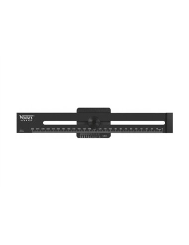 Vogel-336261-Regla de marcado de aluminio negra 250 mm
