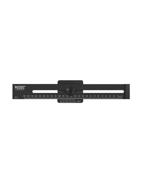 Vogel-336262-Regla de marcado de aluminio negra 300 mm