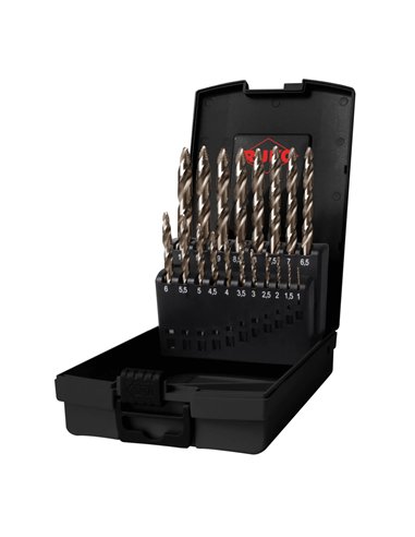 Ruko-259215ERO-Juego de 25 brocas helicoidales FLOWSTEP® HSSE-Co 5