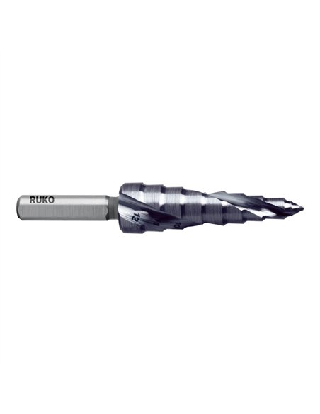 Ruko-101652P-Broca escalonada FLOWSTEP® HSS (8-30 mm)