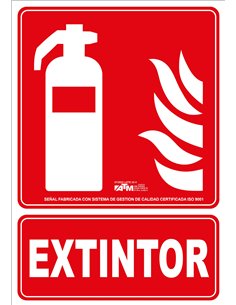 ATM-ASA010-Señal extintor PVC clase A