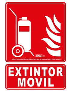 ATM-ASB030-Señal carro extintor PVC clase B