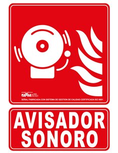 ATM-ASA070-Señal avisador sonoro PVC clase A
