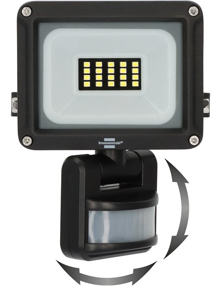 Brennenstuhl-1171250142-Foco LED JARO 1060 P con detector infrarrojo de movimientos, 1150 lm, 10 W, IP65