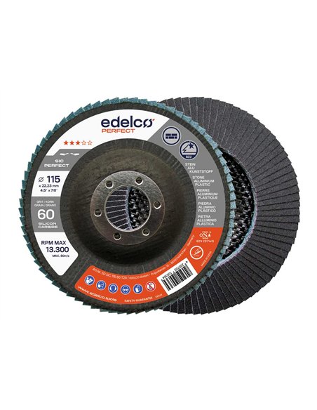 Edelco-EDSIC11580T29-Disco milhojas de carburo de silicio SIC Perfect (115/80 base abombada)