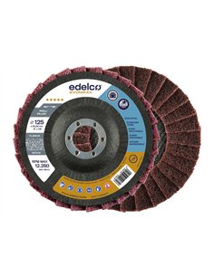 Edelco-EDPOLI125MED-Disco de fibra sin tejer y grano medio Poli Plus 2 (125 mm)