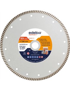 Edelco-EDS3180-Disco de diamante para placas de piedra S3 Turbo (180x22 mm)