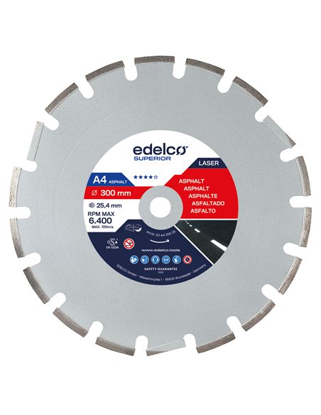 Edelco-EDA435020-Disco de diamante para asfalto A4 (350x20 mm)