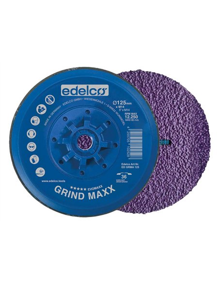 Edelco-EDGRMA12536-Plato de desbaste Grind Maxx (125 mm)