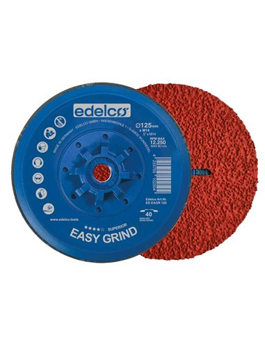 Edelco-EDEAGR12540-Plato de desbaste Easygrind (125 mm)