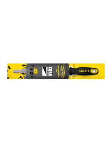 Erizo-LDBPPUB8-Lima de mecánico plana punta basta de 8" con mango bimaterial y colgador