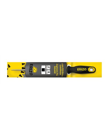 Erizo-LDBCB6-Lima de mecánico cuadrada basta de 6" con mango bimaterial y colgador