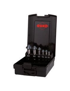 Ruko-102891PRO-Juego de 5 avellanadores cónicos ULTIMATECUT 4S HSS RUnaTEC